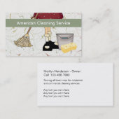 Reinigungs-Dienstleistungsunternehmen-Karten Visitenkarte (Vorne/Hinten)