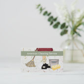 Reinigungs-Dienstleistungsunternehmen-Karten Visitenkarte (Stehend Vorderseite)