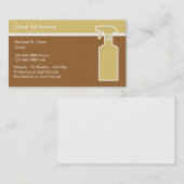 Reinigungs-Dienstleistungsunternehmen-Karten Visitenkarte (Vorne/Hinten)