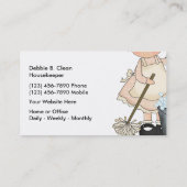 Reinigungs-Dienstleistungsunternehmen-Karten Visitenkarte (Rückseite)