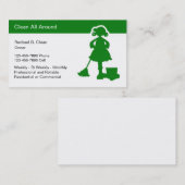 Reinigungs-Dienstleistungsunternehmen-Karten Visitenkarte (Vorne/Hinten)