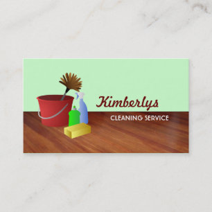 Reinigungs-Dienstleistungsunternehmenkarten Visitenkarte