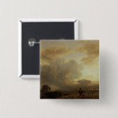 Reinigungs-Gewitter in der Landschaft, 1857 Button (Vorne & Hinten)