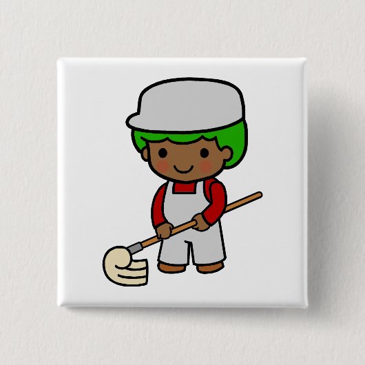 Reinigungs-Junge Button (Vorderseite)