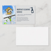 Reinigungs-Logo | Window Squeegee Soap Visitenkarte (Vorne/Hinten)