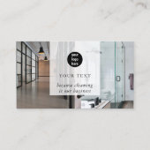 Reinigungs-Service 2 Foto QR-Logo für Social Media Visitenkarte (Vorderseite)