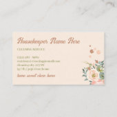 Reinigungs-Service Blush Bloral Janitorial Visitenkarte (Rückseite)