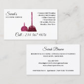 Reinigungs-Service Janitorial funkeln Trend Visitenkarte (Vorne/Hinten)