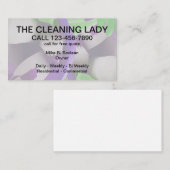 Reinigungs-Service-moderner Entwurf Visitenkarte (Vorne/Hinten)