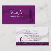 Reinigungs-Service Visitenkarte (Vorne/Hinten)