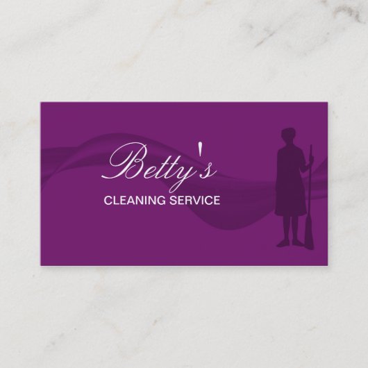 Reinigungs-Service Visitenkarte (Vorderseite)