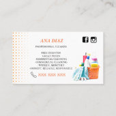 REINIGUNGS-SERVICE VISITENKARTE (Rückseite)