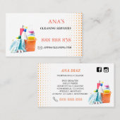 REINIGUNGS-SERVICE VISITENKARTE (Vorne/Hinten)