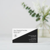 Reinigungs-Service-Vorrecht Visitenkarte (Stehend Vorderseite)