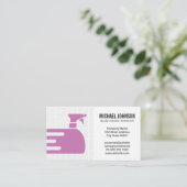 Reinigungs-Spray | Janitor | Maid Visitenkarte (Stehend Vorderseite)