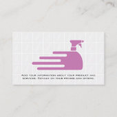 Reinigungs-Spray | Janitor | Maid Visitenkarte (Rückseite)