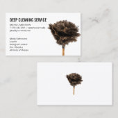 Reinigungs-Spray-Raum | Feather Duster Visitenkarte (Vorne/Hinten)