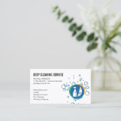 Reinigungs-Spray-Raum | Seifenblasen Visitenkarte (Stehend Vorderseite)