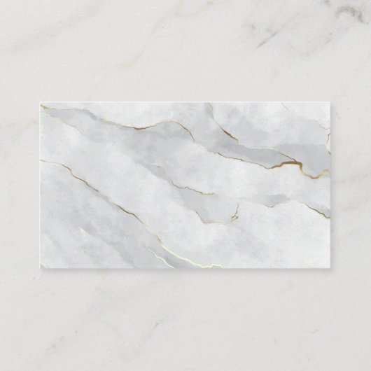Reinigungs-Spray | Weißer Goldmarmor Visitenkarte (Rückseite)