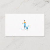 Reinigungs- und Sanierungsdienstleistungen Visitenkarte (Rückseite)