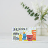Reinigungs- und Versorgungsleistungen | Hintergrun Visitenkarte (Stehend Vorderseite)
