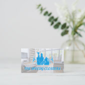 Reinigungs- und Versorgungsleistungen | Wohnzimmer Visitenkarte (Stehend Vorderseite)