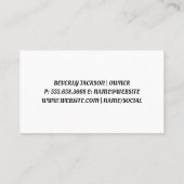 Reinigungs- und Versorgungsleistungen | Wohnzimmer Visitenkarte (Rückseite)