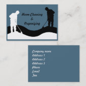 Reinigungs-Visitenkarte-Schablone Visitenkarte (Vorne/Hinten)