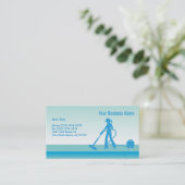 Reinigungs-Visitenkarte Visitenkarte (Stehend Vorderseite)