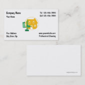 Reinigungs-Visitenkarten Visitenkarte (Vorne/Hinten)