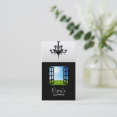 Reinigungs-Visitenkarten Visitenkarte (Stehend Vorderseite)