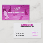 Reinigungs-Visitenkarten Visitenkarte (Vorne/Hinten)