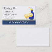 Reinigungs-Visitenkarten Visitenkarte (Vorne/Hinten)