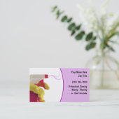 Reinigungs-Visitenkarten Visitenkarte (Stehend Vorderseite)