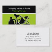 Reinigungs-Visitenkarten Visitenkarte (Vorne/Hinten)