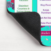 Reinigungs-Zeitplan-u. Bestätigungs-weibliches Mousepad (Ecke)