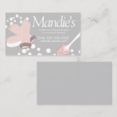 Reinigungsangebote Blasen Pink Visitenkarte (Vorne/Hinten)