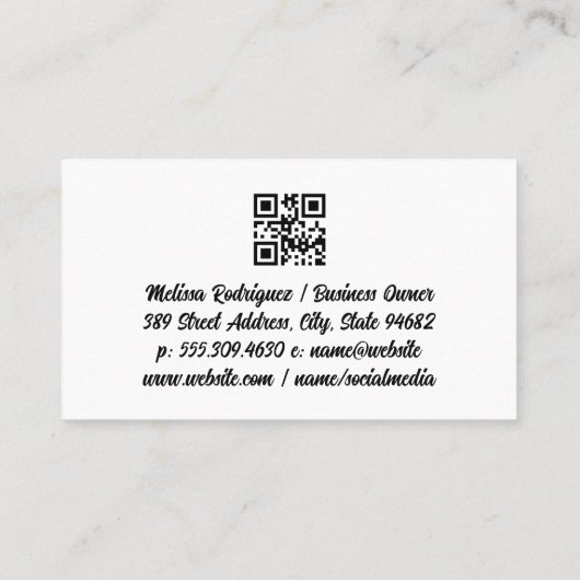 Reinigungsangebote und -dienstleistungen visitenkarte (Rückseite)