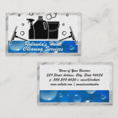 Reinigungsangebote und -dienstleistungen visitenkarte (Vorne/Hinten)