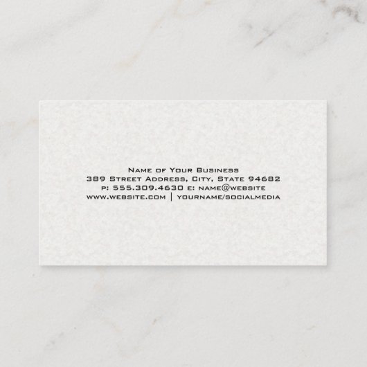 Reinigungsangebote und -dienstleistungen visitenkarte (Rückseite)