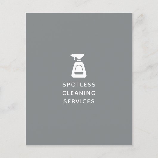 Reinigungsanstalt Spray Flasche Grau Flyer (Hinten)