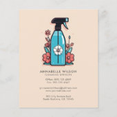 Reinigungsanstalten Spray Flasche Flyer (Hinten)