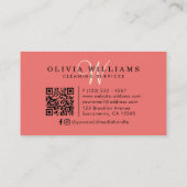 Reinigungsanstalten Spray Flasche Visitenkarte (Rückseite)