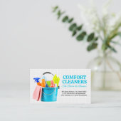 Reinigungsanteile in Eimern | Tiles Visitenkarte (Stehend Vorderseite)