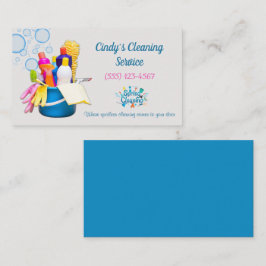 Reinigungsanwendungen Reinigungsservice der Design Visitenkarte