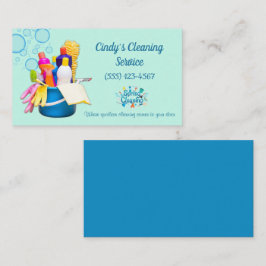 Reinigungsanwendungen Reinigungsservice der Design Visitenkarte