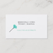 Reinigungsassistent Visitenkarte (Rückseite)