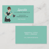 Reinigungsassistent Visitenkarte (Vorne/Hinten)