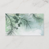 Reinigungsbetrieb, grün, Öko- freundlich, Naturbus Visitenkarte (Rückseite)