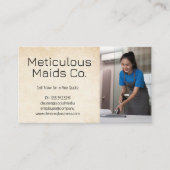 Reinigungsbetten Visitenkarte (Vorderseite)